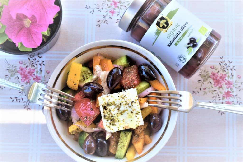 Golden Virgin Organic Foods - Recipes - Traditional Greek Fresh Salad