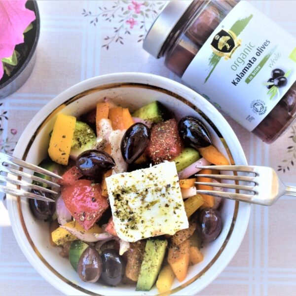 Golden Virgin Organic Foods - Recipes - Traditional Greek Fresh Salad